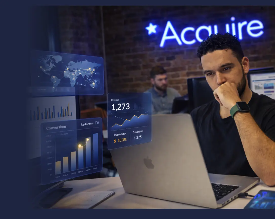 Acquire affiliate team at work